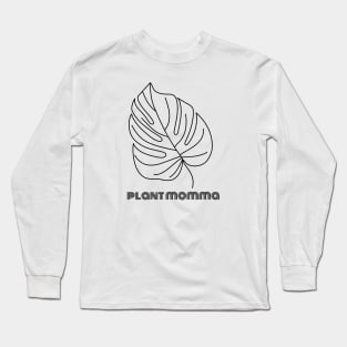 Plant Momma Monstera Leaf Succulent Garden Flower Long Sleeve T-Shirt